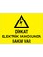 Dikkat Elektrik Panosunda Bakım Var Uyarı Tabelası - 50 x 70 Alüminyum Kompozit Panel - PAN10 1