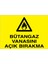 Bütan Gaz Vanasını Açık Bırakma Uyarı Tabelası - 35 x 50 Alüminyum Kompozit Panel - DG17 1