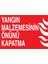 Yangın Malzemesinin Önünü Kapatma Uyarı Tabelası - 20 x 30 Foreks - Y27 1