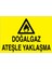 Doğalgaz Ateşle Yaklaşma Uyarı Tabelası - 20 x 30 Foreks - DG36 1