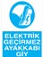 Elektrik Geçirmez Ayakkabı Giy Uyarı Tabelası - 70 x 100 Foreks - Ak5 1