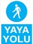 Yaya Yolu Uyarı Tabelası - 35 x 50 Foreks - ŞAKY17 1