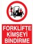 Forklifte Kimseyi Bindirme Uyarı Tabelası - 50 x 70 Foreks - F1 1