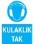 Kulaklık Tak Uyarı Tabelası - 70 x 100 Foreks - KK10 1