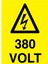 380 Volt Uyarı Tabelası - 70 x 100 Foreks - VOL15 1