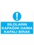 Siloların Kapağını Daima Uyarı Tabelası - 50 x 70 Foreks - Ts2 1