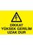 Dikkat Yüksek Gerilim Uzak Dur Uyarı Tabelası - 70 x 100 Foreks - E15 1