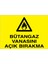 Bütan Gaz Vanasını Açık Bırakma Uyarı Tabelası - 35 x 50 Foreks - DG17 1