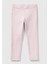 Kız Çocuk Logo Işlemeli Beli Lastikli Dar Kesim Pantolon E00X 1
