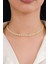 Gümüş Altın Gold Kaplama Beyaz Zirkon Taşlı Pırlanta Modeli Su Yolu Choker Tasma Kolye 2