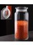 Cam Kapkalı Oval Kavanoz 2 Adet 1300 ml 1