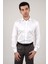 Slim Fit Düz Beyaz Gömlek 2