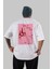 Wine Cheese Club Arka Baskılı Oversize T-Shirt Erkek Kadın Unisex %100 Pamuk Bisiklet Yaka Tişort 1