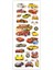 Yarış Arabaları Kabartmalı Kendinden Yapışkanlı Sticker 1