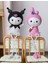 My Melody Kuromi Ayakları Sallanan 2'li Biblo Seti Dekoratif Ürün Ofis Yeni Yıl Doğum Günü si 1