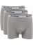 3 Adet Feelline Gri Pamuklu Doğal Likralı Erkek Boxer 1