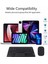 Apple iPad Air 11" (2024) Wi-Fi Uyumlu Kablosuz Bluetooth Şarjlı Touchpad'li Klavye Mouse Seti - Siyah 3