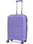 Karbon Pp Horizon Serisi Kırılmaz Valiz, Lila - Orta Boy 1