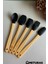 Mutfak Bambu Silikon Isıya Dayanıklı Kaşık Kepçe Spatula Takımı 5 Li Set 2