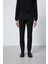 Erkek Slim Fit Beli Lastikli Ipli Fermuarlı Likralı Rahat Siyah Jogger Pantolon 1