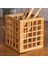Mutfak Bambu Kare Modern Tasarımlı Kare Kaşıklık 13*13*15 cm 5