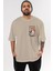 Chainsaw Denjı Ön Sol Baskılı Oversize T-Shirt Erkek Kadın Unisex Pamuk Bisiklet Yaka Tişort 1