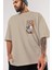 Chainsaw Denjı Ön Sol Baskılı Oversize T-Shirt Erkek Kadın Unisex Pamuk Bisiklet Yaka Tişort 3