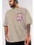 Alice Cartelet 12 Ön Sol Baskılı Oversize T-Shirt Erkek Kadın Unisex Pamuk Bisiklet Yaka Tişort 3