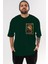 Kyojuro Rengoku Ön Sol Baskılı Oversize T-Shirt Erkek Kadın Unisex Pamuk Bisiklet Yaka Tişort 1