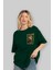 Kyojuro Rengoku Ön Sol Baskılı Oversize T-Shirt Erkek Kadın Unisex Pamuk Bisiklet Yaka Tişort 4