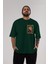 Kyojuro Rengoku Ön Sol Baskılı Oversize T-Shirt Erkek Kadın Unisex Pamuk Bisiklet Yaka Tişort 5