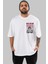 Yujıro Hanma Ön Sol Baskılı Oversize T-Shirt Erkek Kadın Unisex Pamuk Bisiklet Yaka Tişort 1