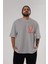 Monkey D. Luffy (3) Ön Sol Baskılı Oversize T-Shirt Erkek Kadın Unisex Pamuk Bisiklet Yaka Tişort 5