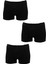 Erkek Pamuklu Düz Boxer Set 3'lü 1