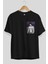 Bakı Hanma (2) Ön Sol Baskılı Oversize T-Shirt Erkek Kadın Unisex Pamuk Bisiklet Yaka Tişort 2