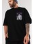 Bakı Hanma (2) Ön Sol Baskılı Oversize T-Shirt Erkek Kadın Unisex Pamuk Bisiklet Yaka Tişort 3