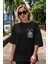 Bakı Hanma (2) Ön Sol Baskılı Oversize T-Shirt Erkek Kadın Unisex Pamuk Bisiklet Yaka Tişort 5