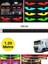 120 cm Şeytan LED Gözler Animasyonlu Araba,kamyon,otobüs Kumandalı Esnek Ön Arka Cam Rgb LED Ekran 1