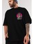 Reg 7 Ön Sol Baskılı Oversize T-Shirt Erkek Kadın Unisex Pamuk Bisiklet Yaka Tişort 3