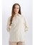 Regular Fit Basic Düz Uzun Kollu Gömlek Tunik E0785AX25SP 3