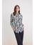Relax Fit Desenli Uzun Kollu GömlekTunik E2834AX25SP 3