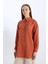 Relax Fit Basic Düz Uzun Kollu Gömlek Tunik D7346AX25SP 1