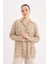 Loose Fit Gömlek Yaka Desenli Uzun Kollu Gömlek Tunik T0609AZ25SP 3