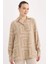Loose Fit Gömlek Yaka Desenli Uzun Kollu Gömlek Tunik T0609AZ25SP 5
