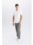Slim Fit Dar Kesim Bisiklet Yaka Basic Düz Kısa Kollu Tişört M6608AZ25SP 2