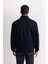Slim Fit Dar Kesim Dik Yaka Fermuarlı Mont D7338AX25SP 5