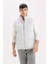 Regular Fit Dik Yaka Fermuarlı Şişme Yelek D6286AX25SP 4