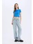 Coool Fitted Crop Basic Düz Ribana Kalın Kumaş Kısa Kollu Tişört E0288AX25SM 2