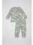 Erkek Bebek Pijama Takımı Safari Baskılı Uzun Kollu Üst Beli Lastikli Uzun Alt E0760A525SP 5
