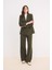 Wide Leg Geniş Paça Esnek Belli Bağcıklı Basic Düz Palazzo Pantolon C5628AX25SP 2